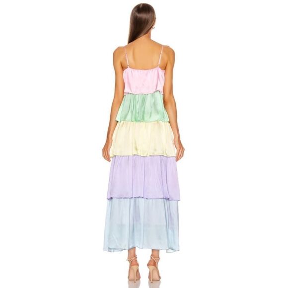 Olivia Rubin Neapolitan Colorblock Cici silk Dress - Picture 2 of 11